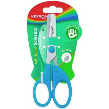 Detské nožnice KEYROAD Kids pre ľavákov, 13 cm, blister mix farieb