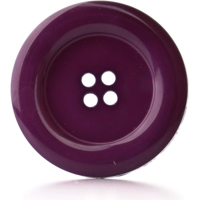 Pro Háčkování Knoflík kulatý plast 30 mm, fialový