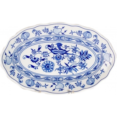 Český porcelán Dubí Mísa oválná cibulák 39 cm