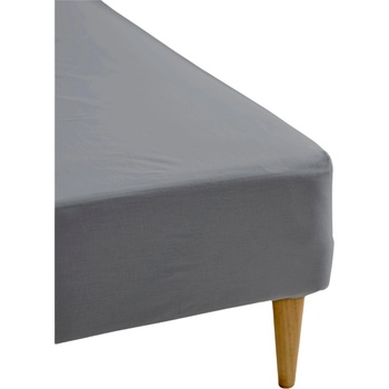 Södahl Чаршаф с ластик Calm 90 x 200 x 30 см сив (15607)