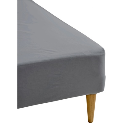 Södahl Чаршаф с ластик Calm 90 x 200 x 30 см сив (15607)