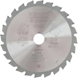 DEWALT - Пилен диск за дърво 216x30 мм, 24 зъба DT4310 (DT4310)