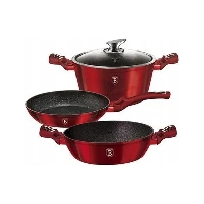 Berlinger Haus Súprava hrncov Burgundy Edition hliníková 6 ks