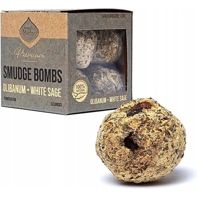 Sagrada Madre Vykuřovací kuličky Premium kadidlo & šalvěj bílá 8 ks