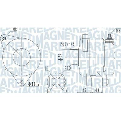 generátor MAGNETI MARELLI 063732097010