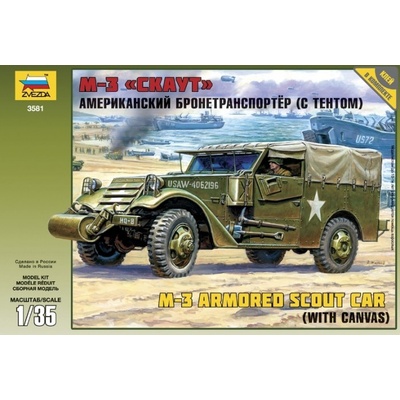 Zvezda M3 Scout Car w/ Canvas 1:35