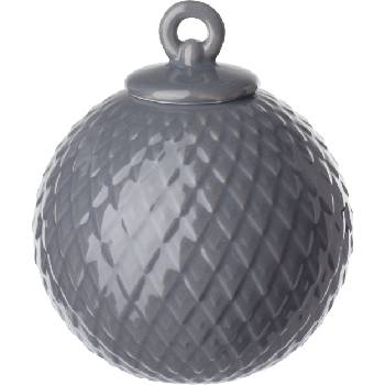 Lyngby Коледна топка Rhombe 7 см тъмносива (201237)