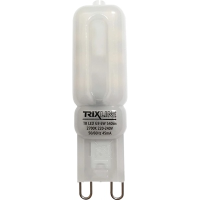 Trixline LED žárovka G9 6W 540Lm teplá bílá
