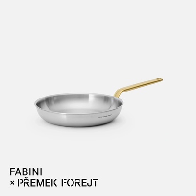 FABINI Pánev & Forejt, 26 cm - Nerezová beznýtová pánev z vícevrstvé nerezové oceli bez poklice