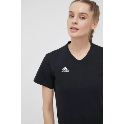 adidas Bavlnené tričko Performance HC0438 čierna