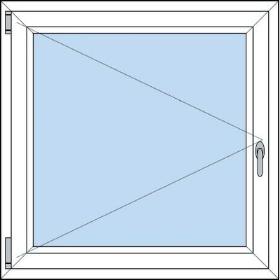 OknaDvereNaMiru.cz Plastové okno otevíravé bílá 1000 x 2000 mm