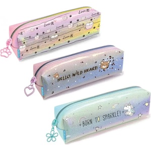 Mitama Ученически несесер MITAMA Good Vibes Shiny, с цип, 20x5.5х7 см, асортимент - 3 дизайна