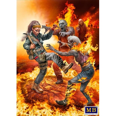 MASTER BOX LTD Road to Freedom Zombie Hunter Last Chance! Zombieland Series Kit No. 4 1:35