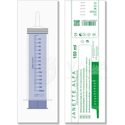 JANETTE stříkačka výplachová bez příslušlusenství 150 ml