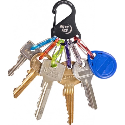Přívěsek na klíče Nite Ize KeyRack+ S Biner black