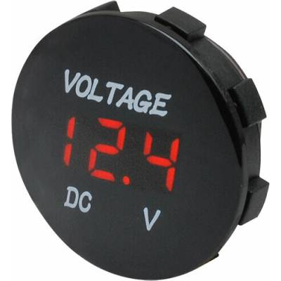Digitální voltmetr - červený displej / napájení 12 - 24 V
