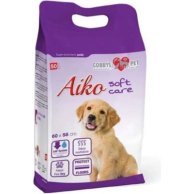 Cobby`s Pet SLOVENSKO s.r.o. podložka absorbční pro psy Aiko Soft Care 60 x 58 cm 50 ks