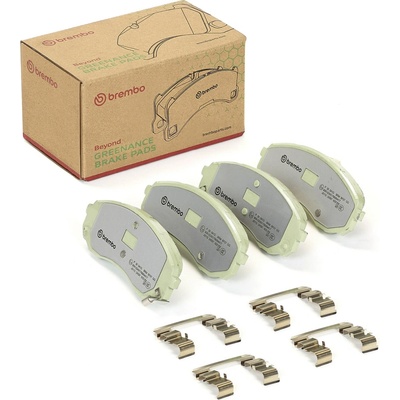 Sada brzdových platničiek, vždy 4 kusy v sade BREMBO P 30 041G (P30041G)