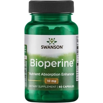 Swanson Bioperine, 10 mg, 60 капсули, Swanson (SWU308)