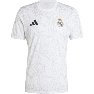 adidas Real Madrid Pre Match Shirt 2024 2025 Adults - White