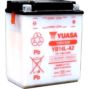 YUASA Yumicron 12V 14Ah right+ YB14L-A2