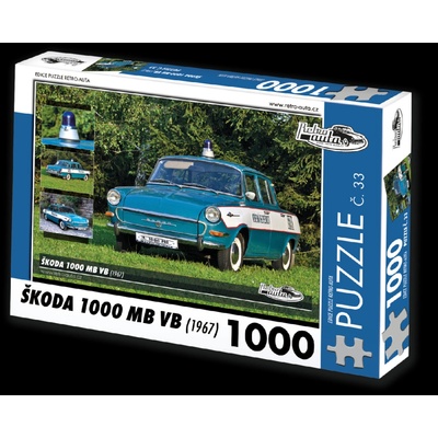 Retro-auta č. 33 Škoda 1000 MB VB 1967 1000 dielov