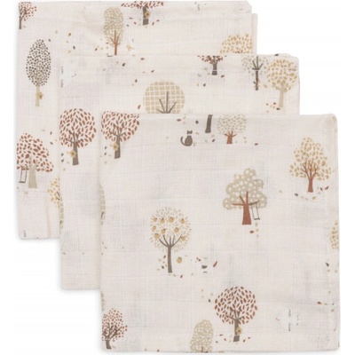 Jollein mušelínové obrúsky 31x31cm Tiny Park 3 ks