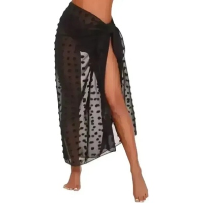 Dlhá plážová sukňa Chiffon S201 čierna