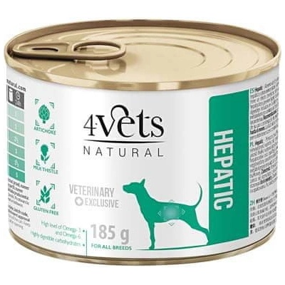 4Vets Natural Veterinary Exclusive Hepatic 185 g