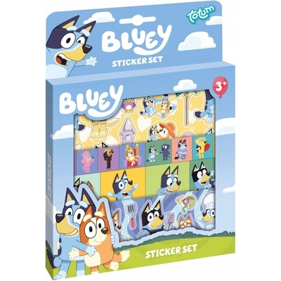 Totum klasické nálepky Bluey 10 ks