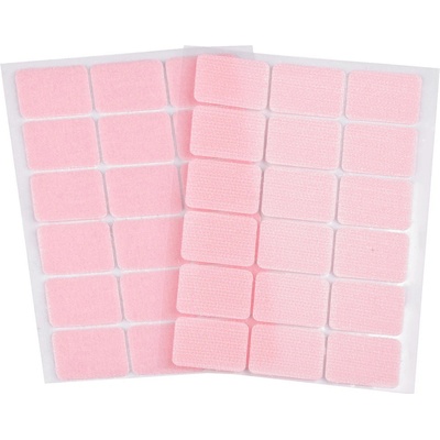 Stoklasa Suchý zip samolepicí obdélníčky 25x32 mm Balení: 1 karta, Varianta: 6 růžová sv. 6 růžová sv.