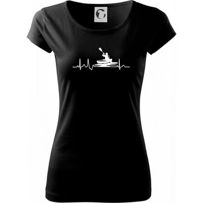 EKG kajak Pure dámske tričko Čierna