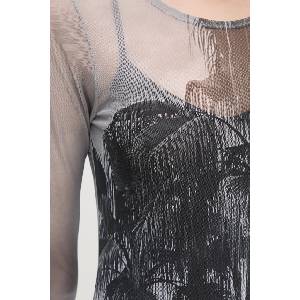 Never Fully Dressed Рокля Mallorca Scene Mesh (NFDDR1817)
