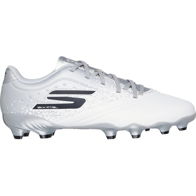 Skechers Юношески футболни бутонки Skechers Razor Juniors Firm Ground Football Boots - White/Silver