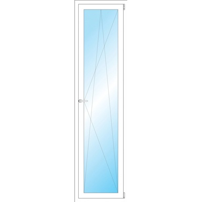 OKNA HNED Plastové okno 55x210 cm bílé otevíravé a sklopné pravé