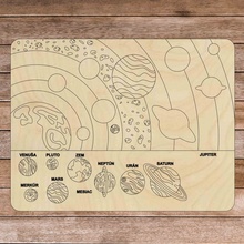 Sentop montessori puzzle slnečná sústava 10 dielikov