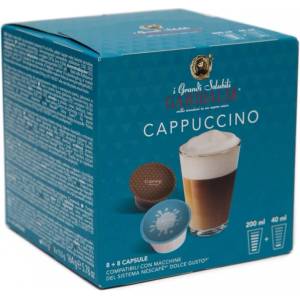 Gran Caffe GARIBALDI Cappuccino 16 бр (8 + 8) - Кафе на капсули съвместими с Dolce Gusto