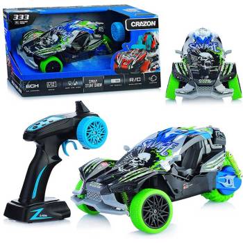 Crazon Екшън кола с 3 гуми, димен ефект, музика и светлини, rc 1: 16 (crgm2106)