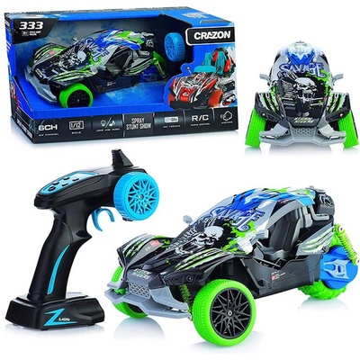 Crazon Екшън кола с 3 гуми, димен ефект, музика и светлини, rc 1: 16 (crgm2106)
