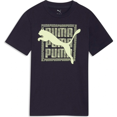 Puma GRAPHIC CAT TEE Tmavě modrá Žlutá – Sleviste.cz