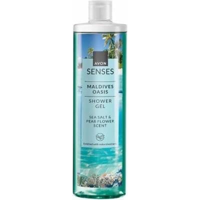 Avon Senses krémový sprchový gél s vôňou morskej soli a kvetu hrušky 500 ml