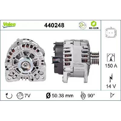 VALEO Alternátor VA 440248