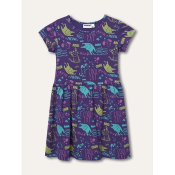 Winkiki dievčenské šaty WKG 01763, fialová
