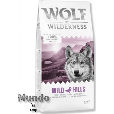 Wolf of Wilderness Adult Wild Hills kačacie 12 kg
