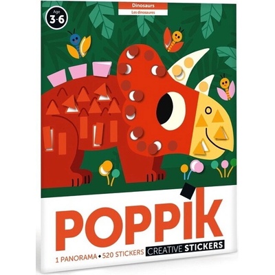 Poppik Samolepkové panorama Dinosauři