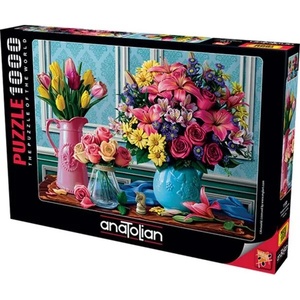 Anatolian Пъзел Anatolian от 1000 части - Вази с цветя (P1130)