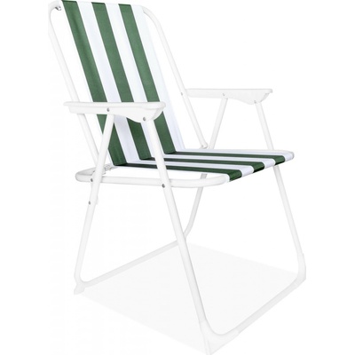 Linder Exclusiv Křeslo PO2600SG Zelené s pruhy