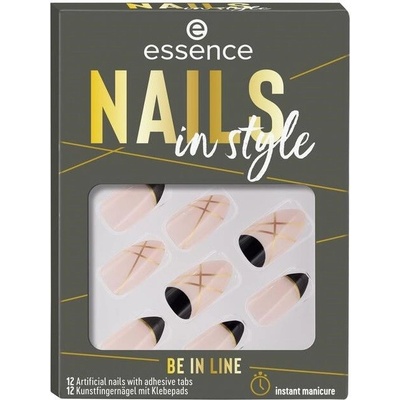 Essence Nails In Style umělé nehty 12 Be In Line 12 ks