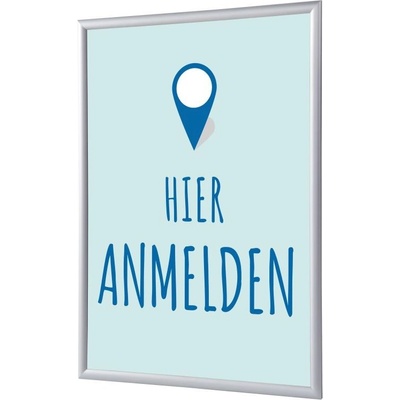 Jansen Display Set klaprámu A1, Přihlášení, modrý, německy, 625 x 872 mm – Hledejceny.cz