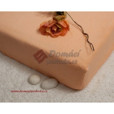 Smolka prostěradlo froté lososové 200x220
